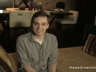 Sexy amateur granny sucking and banging a younger stud