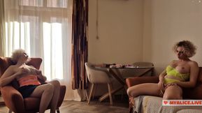 Watching Her Fingering Made Me So Wet - Mutual Orgasm Tease. Step Sisters Cum Hard