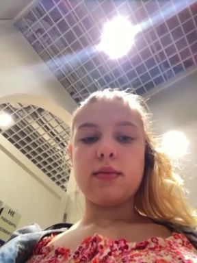 Public extreme close-up fucking