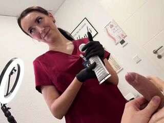 Laser on balls, ramrod in mouth