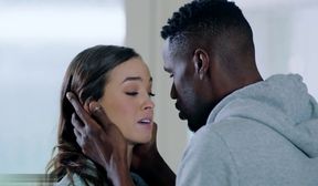 brunette takes bbc like a pro