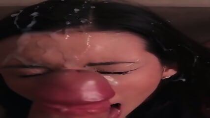Facial cumshot compilation