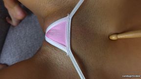 Sophia Lore - Pink Micro Bikini