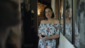 Two desperate housewives enjoy fucking each others pussies with strapon