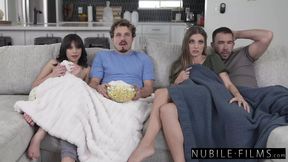 Scary Movie Night with Aria Valencia and Kenzie Love turns into Steamy Sex Session - S44:E11