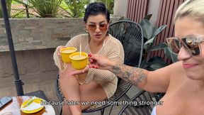 My MILF stepmom gives me a free massage but I ended up with the BBC grab of the masseuse in my mouth