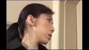 Japanese MILF gets fucked by young man