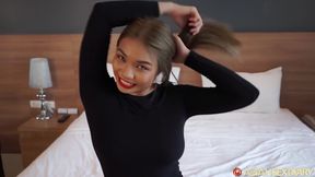 Asiansexdiary Pierced Busty Asian Rides Hard Cock