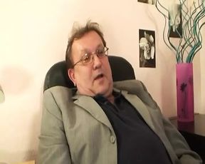 Cute blonde German teen fucked by two older dudes