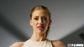 VIXENPLUS Fit yoga MILF Barbie rides college Stud's hard cock