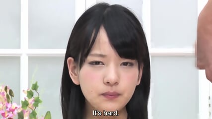 ENG SUBS - Teeny Tiny Japanese Newscaster Trying to Do Her Job, But Hard Cocks Keep Stopping Her :(