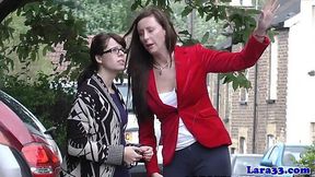 Naughty mature Brit seduces innocent girl into lingerie fingering