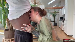 Eden Ivy Surrenders to Interracial Throat Passion Heat