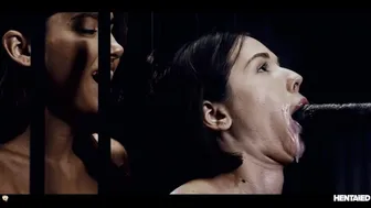 Eve Sweet & Ellie Luna Ravaged by Alien Monsters with Cumflation & DP