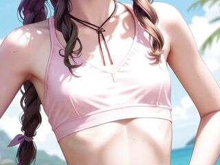 Tifa, Aerith & Yuffie's: Dong Training Summer Camp (Voiced Gooning Encouragement)