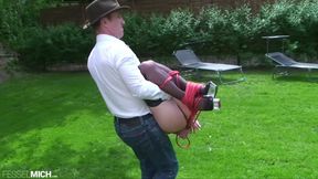 Slave Girl worshipped the master