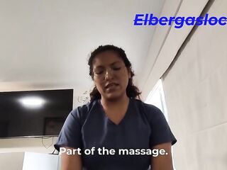 Hire the services of a breasty Latin kinesiologist expert in tantric massages SUB ENG