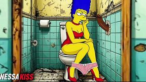 Cheatin Housewife Pounds Out Into Some Dirty Public Shitter Fuckin