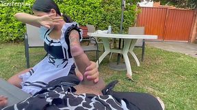 Argentinian maid allows boss to cum inside her shaved pie