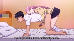 The Gyaru I Hang Out With Lets Me Use Her Pussy 4 - Busty Hentai Student 18+ Gives Wet Handjob