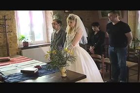 Horny French godmother gets gangbanged on the wedding day