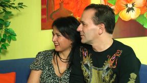 With the hot Asian girlfriend in a threesome