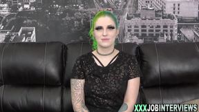 Chunky Amateur Will Fuck for Job Anal Creampie