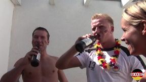 Curvy Blonde Babe From Germany Needs Two Cocks at the Same Time