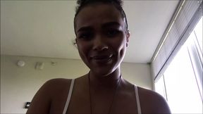 Ebony Big Stepsister Fucks Stepbrother During Quarantine
