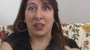 Ugly italian milf loves to take cock in the ass