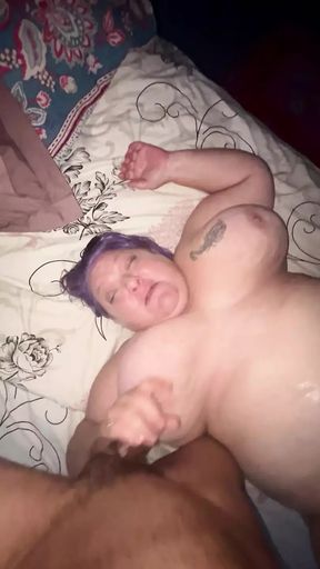 BBW Grandma with big tits in Hardcore Double Penetration
