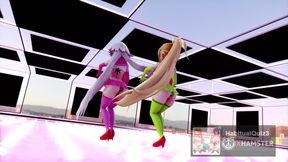 mmd r18 FGO MMD Two Jeannes portray a paranoid girl with a cell phone 3d hentai ahegao milf