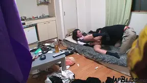 Asian beauty gets her firm hole stretched