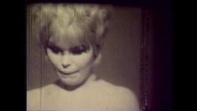 Horny Vintage Lesbians with Lipstick Lick Each Other's Hairy Pussies