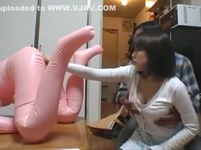 1. Only Here, Bursting Asian Maid's Jumbo Jugs, Double-Creamed &amp; Ogling