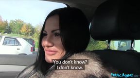 Brunette slut with tattooed ass fucking casting agent for cash