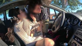 Convince a stranger to touch my wet pussy while taking a walk