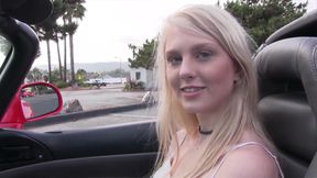 Petite Blonde Takes It All