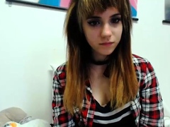 Cute blonde amateur webcam teen masturbating