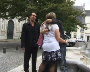 Busty French granny DP in hot threesome