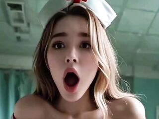Lustful Nurse Anal Creampie Bang Hard Climax-Virtual Sex-Aipornmix[Generated Ai]
