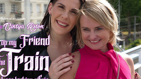 ”Two mature friends have a naughty lesbian affair at home”