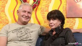 German Husband swap his mature wife with Stranger for her first MMF 3Some