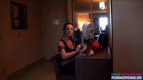 brunette teen sucks cock before her tight pussy is fucked doggystyle