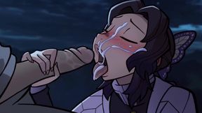 ''Total Concentration Breathing'' A Night of Passion on the Rooftop - Exclusive Hentai Parody, ENG Sub