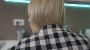 Horny Blonde MILF in Nylons Gets Pounded in Kitchen Chaos