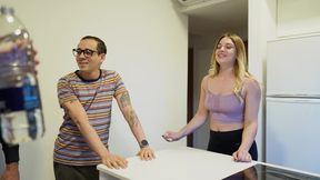 Double CREAMPIE two hotties after the Gym FOURSOME with Keilabassi77 &amp; Sara Latina