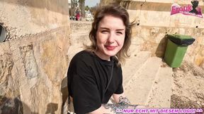 German user tows tourist from the beach and fucks her