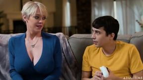 Black beauty Dee Williams plays a game with two white players