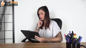 Naughty Professor Teaches Her Student How to Worship Delectable Feet